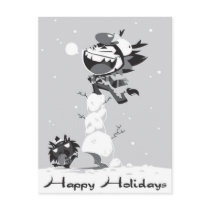 Happy Holidays postcards
