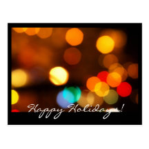 happy holidays postcard