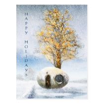 winter, customizable, 2013, christmas tree, houk, personalizable, holiday season, happy holidays, merry christmas, digital art, happy, design, graphic, happy new year, customize, holidays, Postcard with custom graphic design