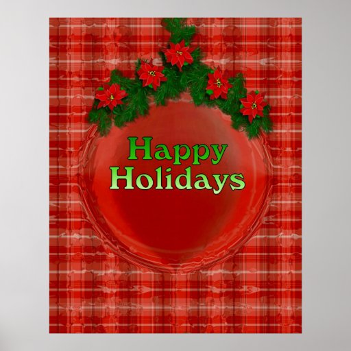 Happy Holidays Poster | Zazzle