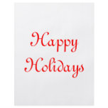 Happy Holidays. Red and White. Festive. Flyer