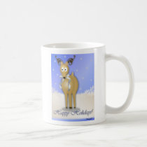 Happy Holidays Reindeer Mug mugs