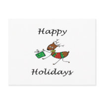 Happy Holidays Reindeer Post Cards