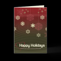 Happy Holidays Ripple Card cards