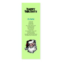 Happy Holidays Santa Christmas Bookmark Business Card Templates