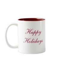Happy Holidays Santa Mug