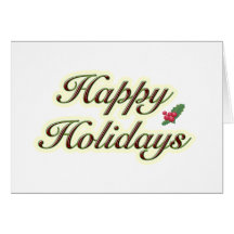 Happy Holidays Simple Text Card