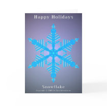 Happy Holidays Snowflake 01 cards by Karmatetra Happy Holidays Snowflake 01 cards