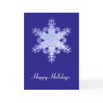 Happy Holidays Snowflake Card by artogram Happy Holidays Snowflake Card