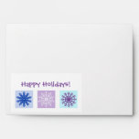 Happy Holidays Snowflake Christmas Envelopes