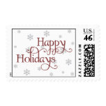 Happy Holidays Snowflake Stamp
