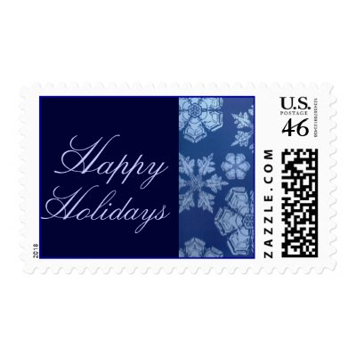 Happy Holidays Snowflake Stamps