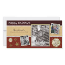 Happy Holidays Snowflake Sweet 3-Photo :: 08 photo cards