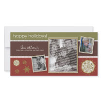 Happy Holidays Snowflake Sweet 3-Photo :: 09 photo cards