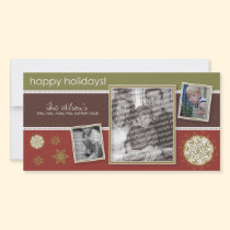 Happy Holidays Snowflake Sweet 3-Photo :: 09 photo cards