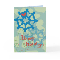 Happy Holidays "Snowflake Whimsy" cards by BAYCAT Happy Holidays "Snowflake Whimsy" cards