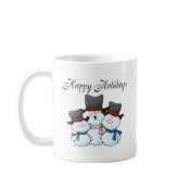 Happy Holidays (Snowman Family) mug