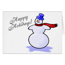 Happy Holidays (Snowman) cards