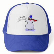 Happy Holidays (Snowman) hats by AutismZazzle Happy Holidays (Snowman) hats