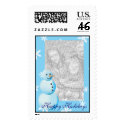 Happy Holidays Snowman Photo Postage postage