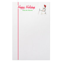 Happy Holidays Snowman stationery