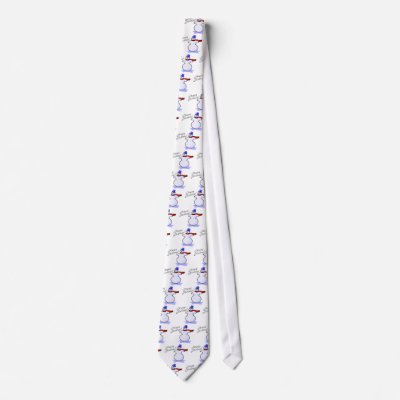 Happy Holidays Snowman Custom Ties by TeeZazzle
