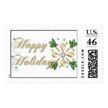 Happy Holidays Stamps