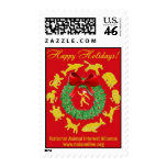 Happy Holidays Stamps