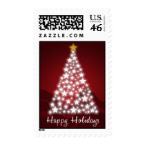 Happy Holidays Starry Tree - Postage postage