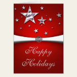 Happy Holidays Stars Christmas Card