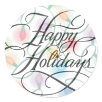 Happy Holidays Sticker sticker