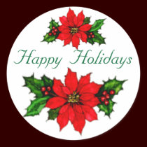 Happy Holidays STICKERS stickers