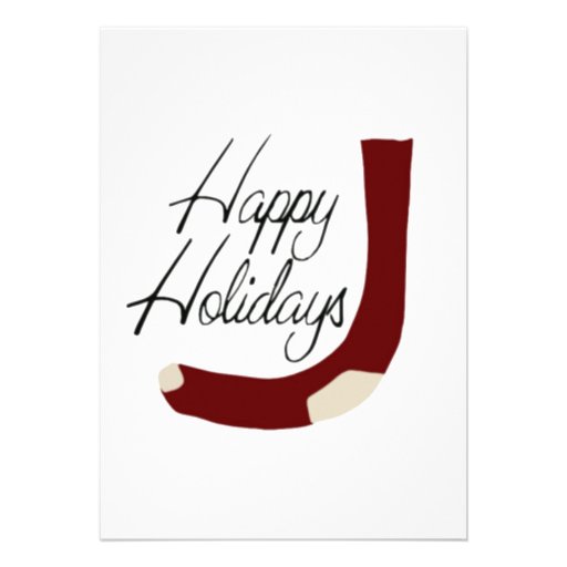 Happy Holidays Stocking Invite