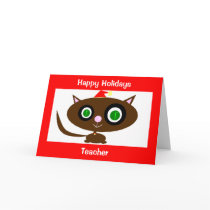 Happy Holidays, Teacher cards