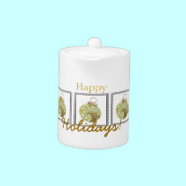Happy Holidays Teapot teapots