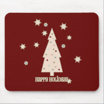 Happy Holidays Tree mousepads