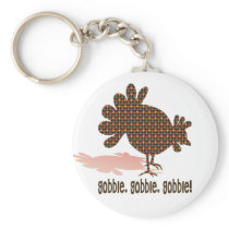 Happy Holidays Turkey Keychain