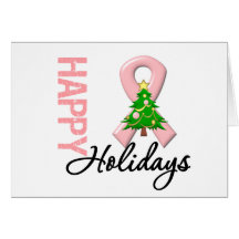 Happy Holidays Uterine Cancer Awareness Greeting Cards