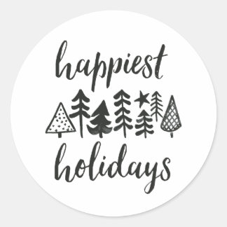 Happy Holidays Stickers | Zazzle