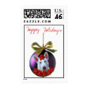 Happy Holidays White Shepherd Christmas Ornament postage by coastalwgs Happy Holidays White Shepherd Christmas Ornament postage