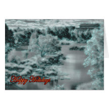 Happy Holidays wishes Xmas Season's Greetings Card