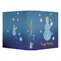 Happy Holidays with snowman - Binder