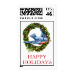 HAPPY HOLIDAYS - WREATH STAMP