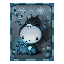 Happy Hollidays Malefica Postcard