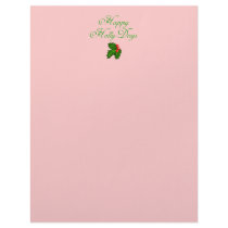 Happy Holly Days Apparel, Stocking Stuffers Letterhead Design