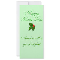 Happy Holly Days Apparel, Stocking Stuffers rack cards by holidayholly Happy Holly Days Apparel, Stocking Stuffers rack cards