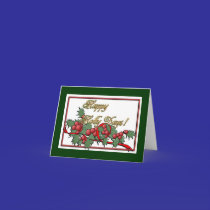 Happy Holly Days BLANK NOTE CARDS