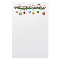 Happy Holly Days Stationary stationery