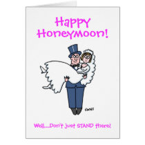 Happy Honeymoon Greeting Card by Swisstoons Happy Honeymoon Greeting Card