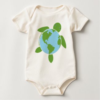 Happy Honu (Sea Turtle) Organic Baby Onesie shirt